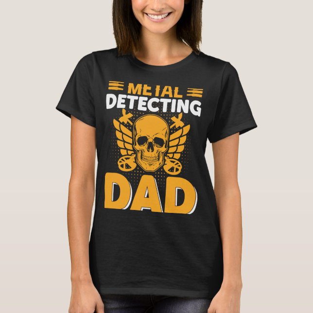 T-shirt Papa détecte le métal (Devant)
