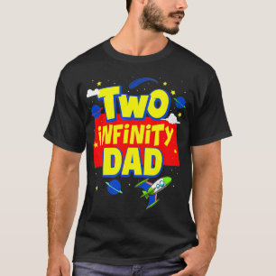 T-shirt Papa Deux Infinités Et Au-Delà Décorations Anniver