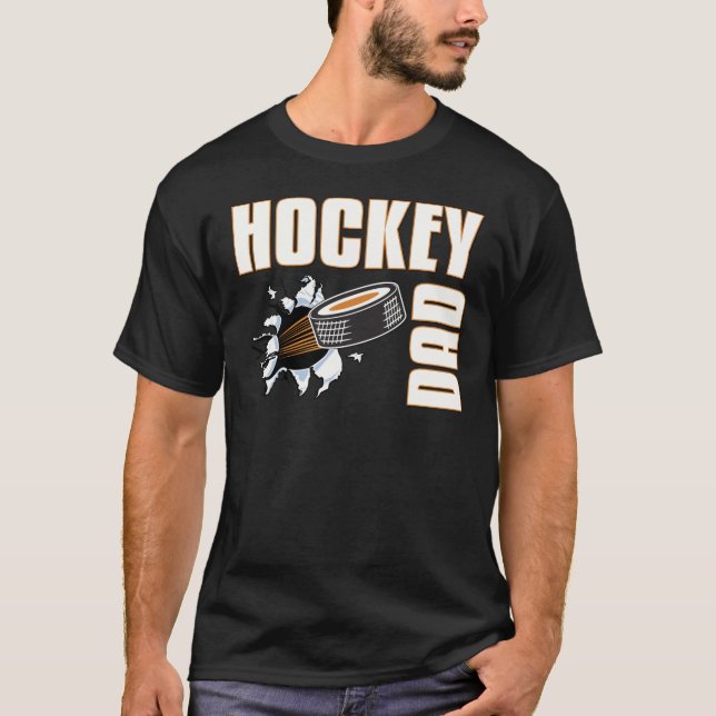 T-shirt Papa d'hockey (Devant)