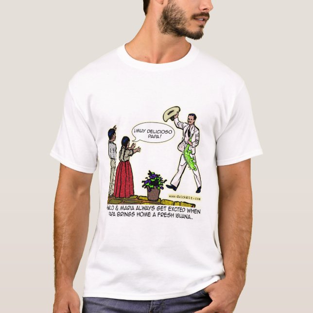 T-shirt papa d'iguane (Devant)