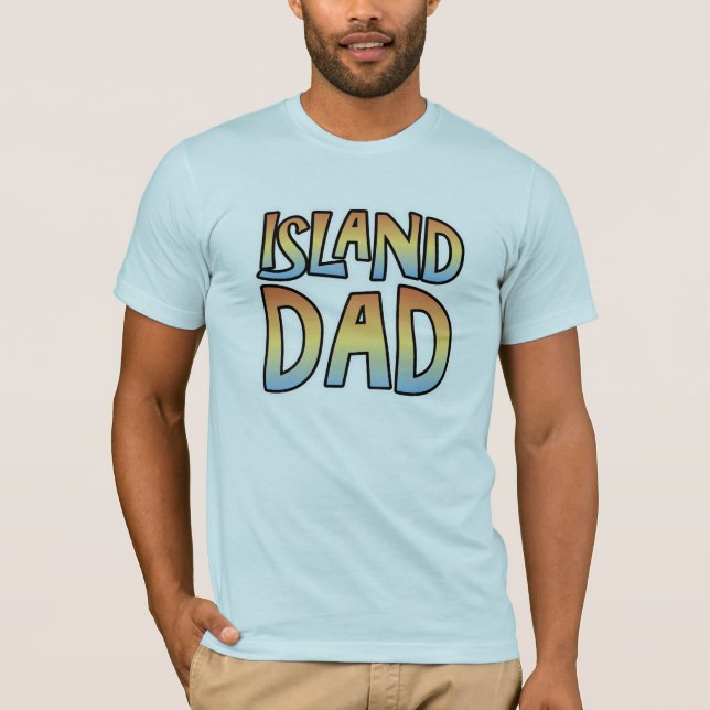 T-shirt Papa d'île (Devant)