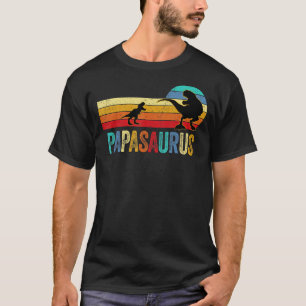 T-shirt Papa Dinosaur Rex Papasaurus One Kids Family Match