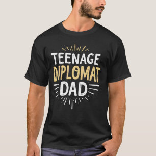 T-shirt Papa diplomate adolescent
