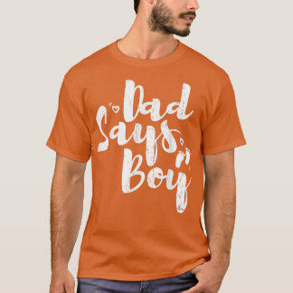 T-shirt Papa Dit Le Design Garçon Pour La Révélation De Ge