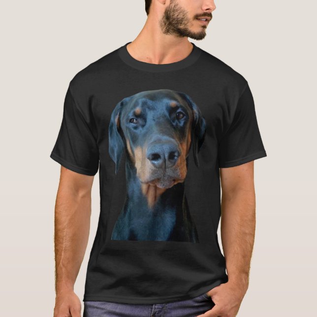 T-shirt Papa Doberman (Devant)