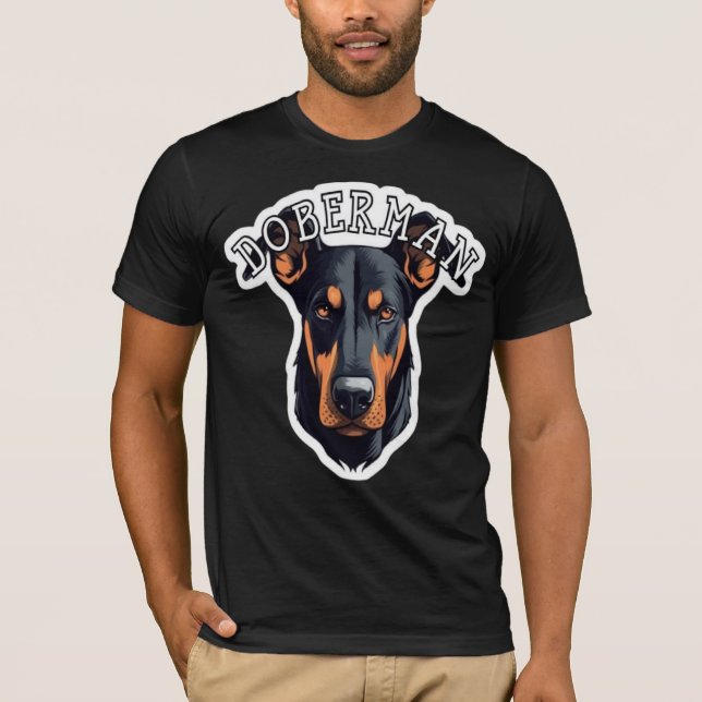 T-shirt Papa Doberman (Devant)