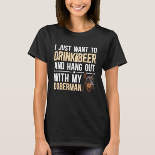 T-shirt Papa Doberman Drôle D'un Père Dobermann L