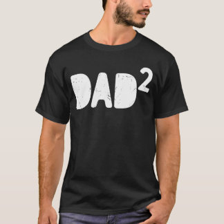 T-shirt Papa doit être de 2 enfants grossesse Deuxième foi