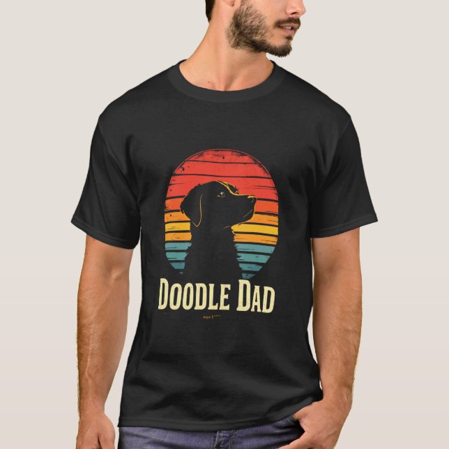 T-shirt PAPA DOODLE Chien Vintage (Devant)