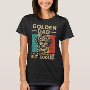 T-shirt Papa Doré Rétro Golden Retriever