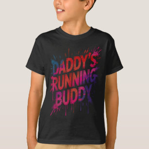 T-shirt Papa drôle compagnon de course papa semi-marathon