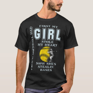 T-shirt Papa drôle et fier - La fille m'a volé mon cœur