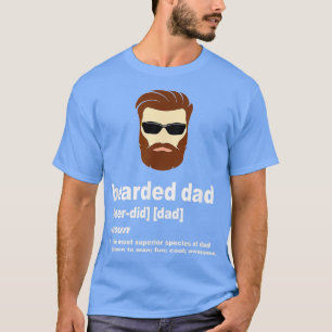 T-shirt Papa Drôle Papa Porté Avec Cheveux Brown Ou Cheveu