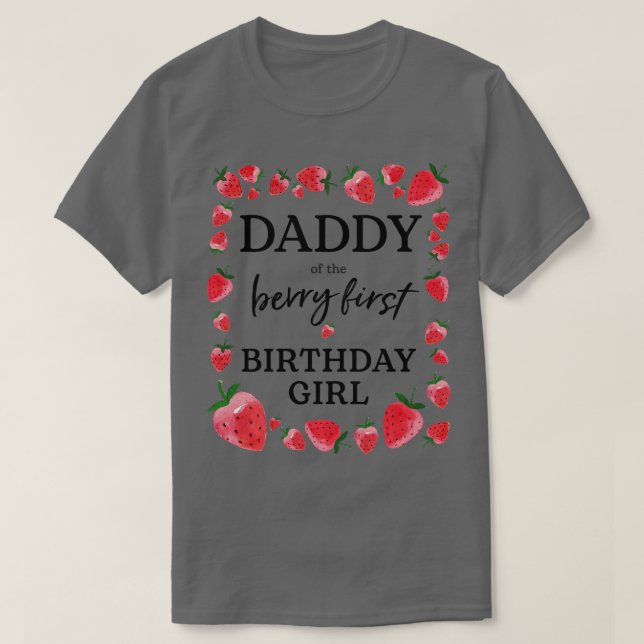 T-shirt Papa du Berry Premier anniversaire fille Sweet One (Design devant)
