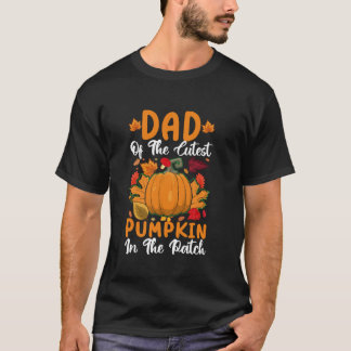 T-shirt Papa Du Citrouille Cutest Drôle Citrouille Hallowe