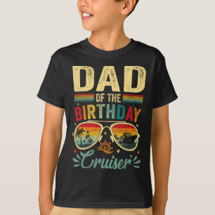 T-shirt Papa du croiseur d'anniversaire Sungles Croisière