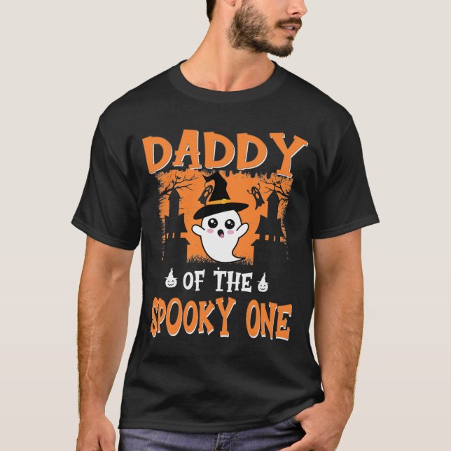 T-shirt Papa du Éffrayant, 1er anniversaire Halloween (Devant)
