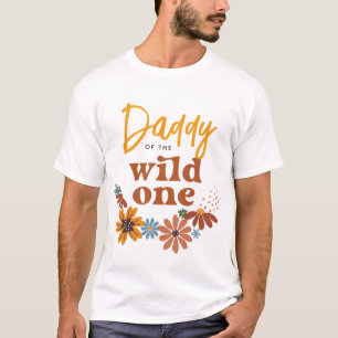 T-shirt Papa du Far One   Anniversaire fleur sauvage