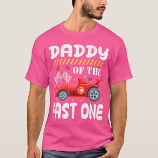 T-shirt Papa du Fast One Anniversaire 1ère Race Family Mat