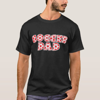 T-shirt Papa du football, red2