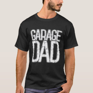 T-shirt Papa du garage Mécanicien auto rétro Diesel Camion