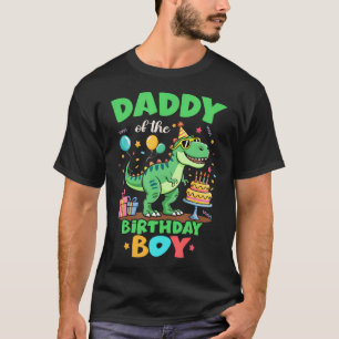 T-shirt Papa du garçon anniversaire Famille de dinosaures