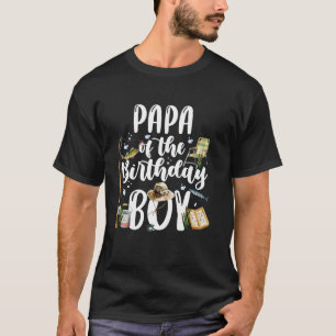T-shirt Papa du garçon d'anniversaire Famille de pêche app