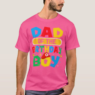 T-shirt Papa du garçon d'anniversaire jeu vidéo gaming ass