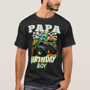T-shirt Papa du garçon d'anniversaire Monster Truck Annive