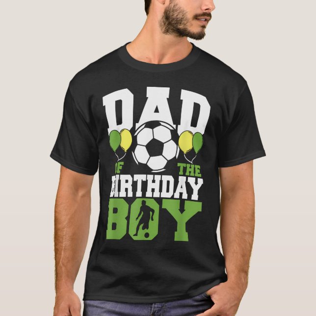 T-shirt Papa du garçon de la fête d'anniversaire Ensemble  (Devant)