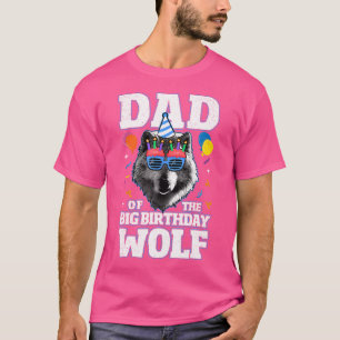 T-shirt Papa Du Gros Loup D'Anniversaire Pour Loups Bir À