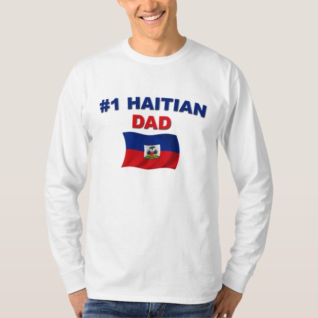T-shirt Papa du haïtien #1 (Devant)