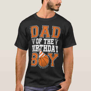 T-shirt Papa Du Joueur De Basket-Ball Anniversaire Daddy F