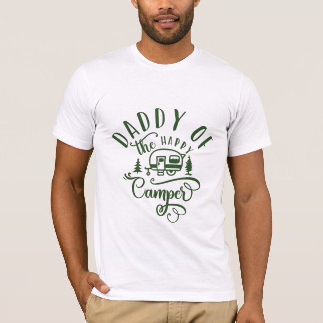 T-shirt Papa du Joyeux anniversaire de camper (Devant)