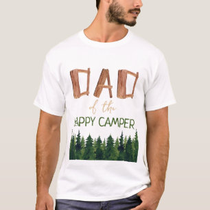 T-shirt Papa Du Joyeux Anniversaire Du Camper