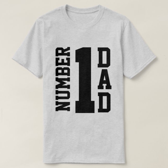 T-shirt Papa du numéro 1 (Design devant)