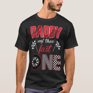 T-shirt Papa du plus rapide Anniversaire 1ère Voiture de c