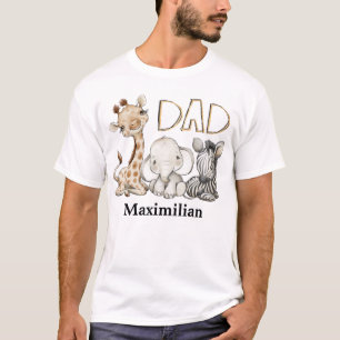 T-shirt Papa du Safari pour garçon d'anniversaire