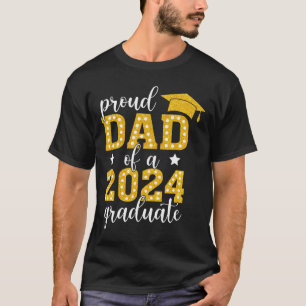 T-shirt Papa D'Un Cl De 2024 Diplômé Supérieur Diplômé 202