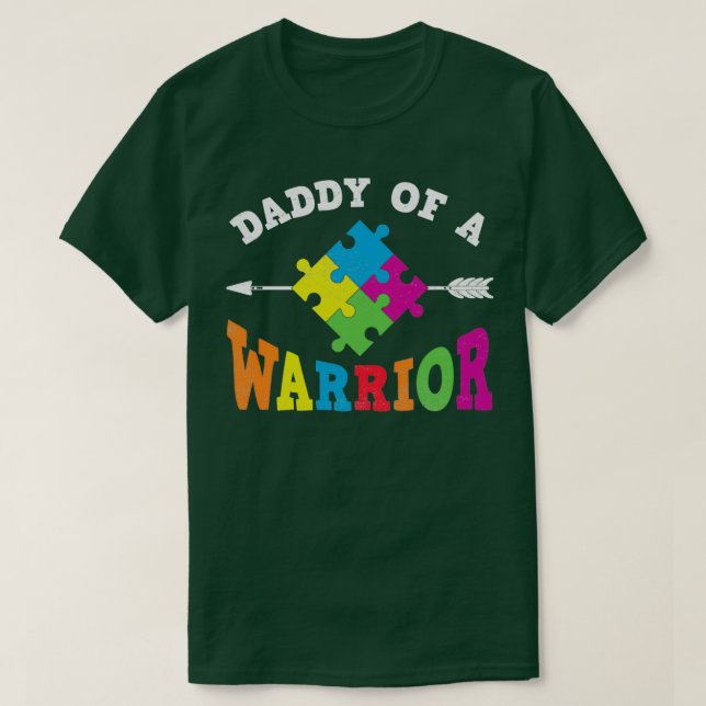 T-shirt Papa d'un guerrier (Design devant)