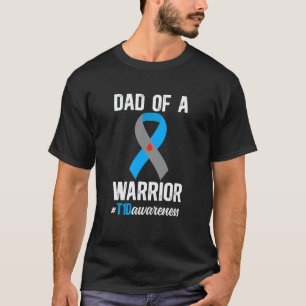 T-shirt Papa d'un guerrier du diabète de type 1 T1D Diabèt