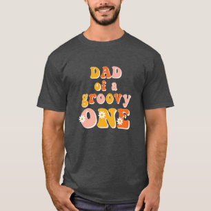 T-shirt Papa d'une chemise Super rétro premier anniversair