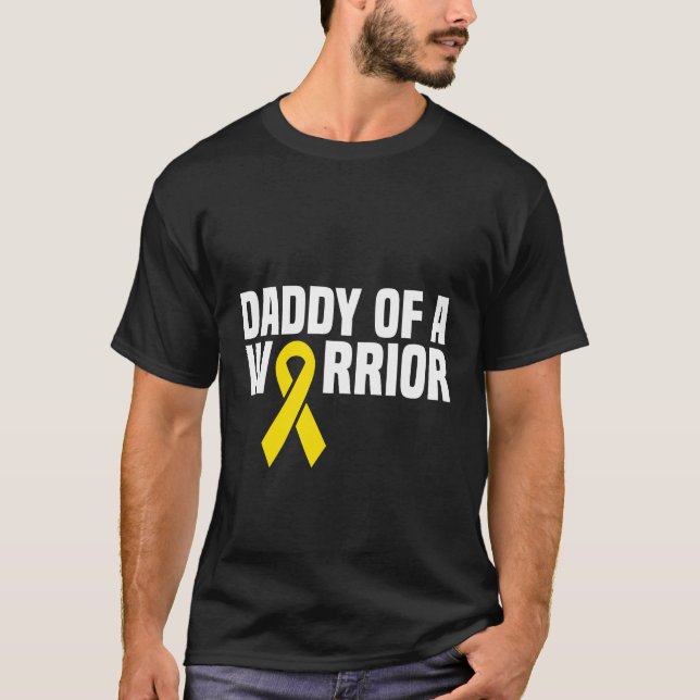 T-shirt Papa d'une leucémie guerrière enfants Cancer de l' (Devant)