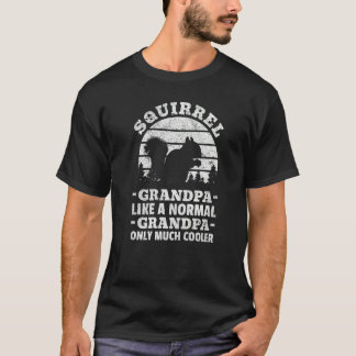 T-shirt Papa Écureuil Homme Comme Un Grand-Père Normal Seu