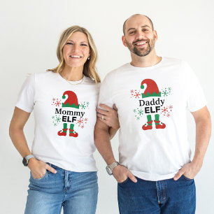 T-shirt Papa Elf Homme Noël Blanc