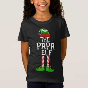 T-Shirt Papa Elf Noël Correspondant Famille Noël Costum