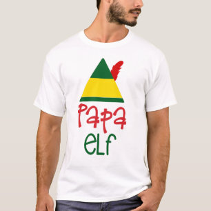 T-shirt Papa Elf Noël Vacances Famille Amusement