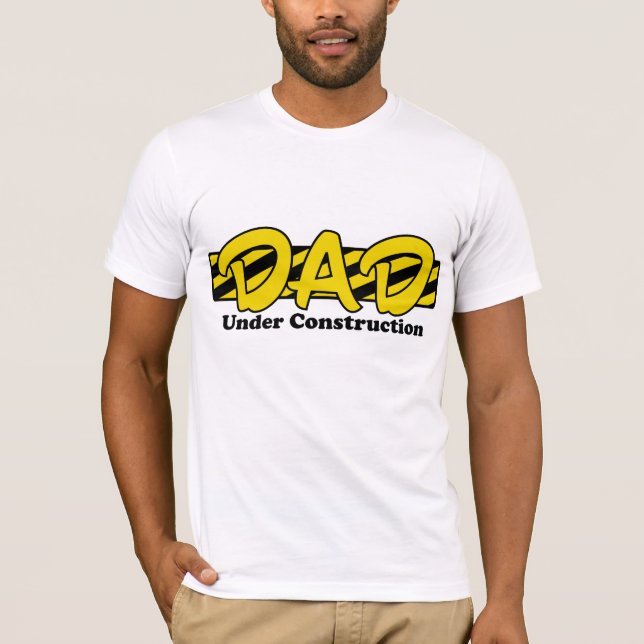 T-shirt Papa en construction (Devant)