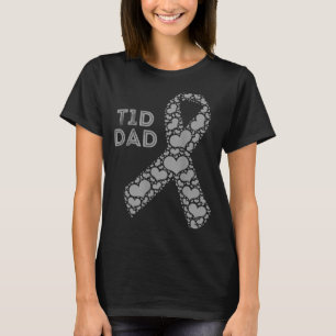 T-shirt Papa enfant T1d Diabétique de type 1 Sensibilisati