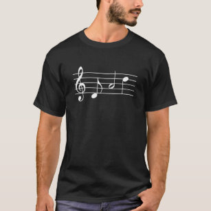 T-shirt Papa épelé dans Music Notes